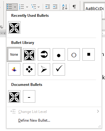 fungsi bullets dan numbering pada microsoft word