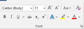 fungsi icon di microsoft word beserta gambarnya 